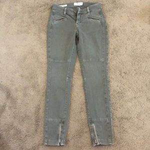 Lucky Brand Brooke Skinny Jean olive size 0/25
